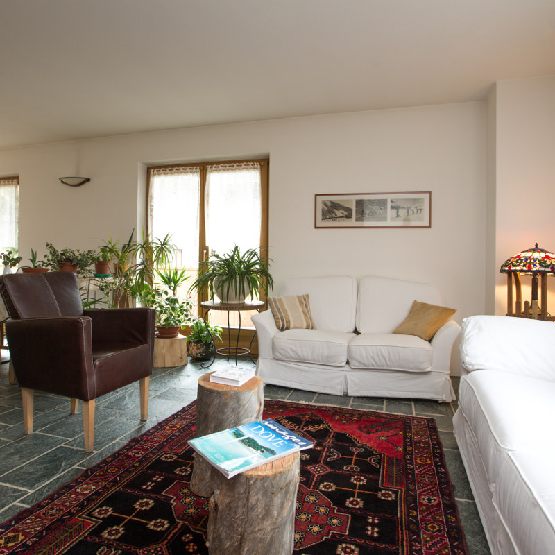 Sala comune nel B and B Cecilia a Bormio